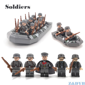 Military Sets WW2 Soldiers Army Accessories USA Weapons Guns Figures Soviet Model Building block brick Legoed Children Gift Toy