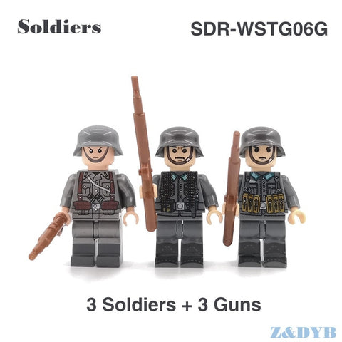 Military Sets WW2 Soldiers Army Accessories USA Weapons Guns Figures Soviet Model Building block brick Legoed Children Gift Toy