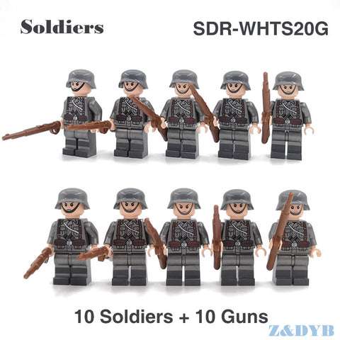 Military Sets WW2 Soldiers Army Accessories USA Weapons Guns Figures Soviet Model Building block brick Legoed Children Gift Toy