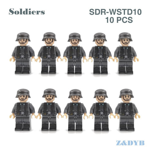 Military Sets WW2 Soldiers Army Accessories USA Weapons Guns Figures Soviet Model Building block brick Legoed Children Gift Toy