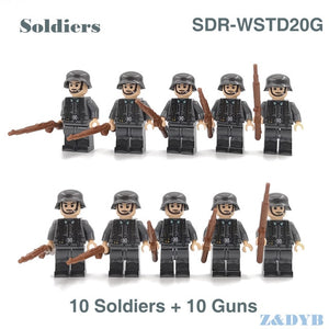 Military Sets WW2 Soldiers Army Accessories USA Weapons Guns Figures Soviet Model Building block brick Legoed Children Gift Toy