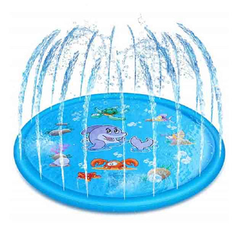 170cm Summer Children's Baby Play Water Mat Games Beach Pad Lawn Inflatable Spray Water Cushion Toys Outdoor Tub Swiming Pool