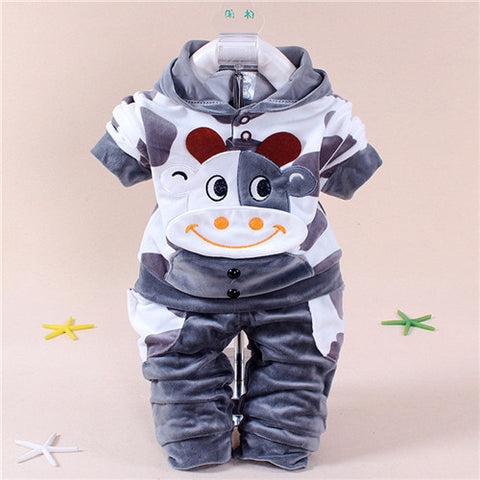 Newborn Baby Boys Clothes Autumn Winter Baby Girls Clothes Rabbit Hoodie+Pant Costume Outfit Suit Infant Clothing For Baby Sets