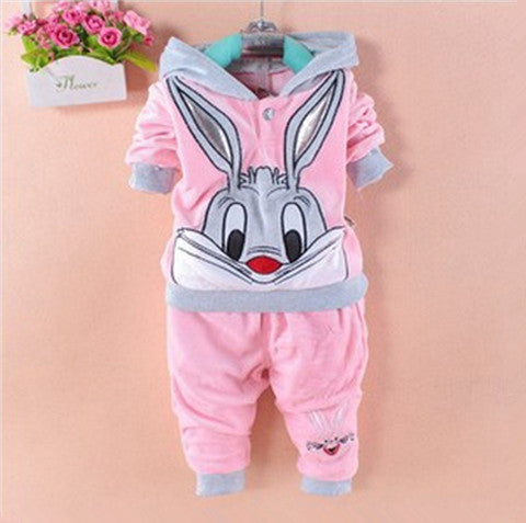 Newborn Baby Boys Clothes Autumn Winter Baby Girls Clothes Rabbit Hoodie+Pant Costume Outfit Suit Infant Clothing For Baby Sets