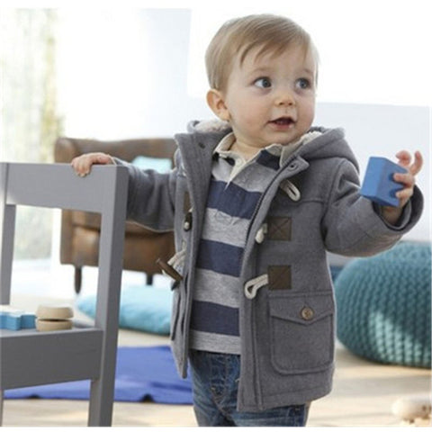 Infant Baby Jacket 2019 Autumn Winter Jacket For Baby Coats Kids Warm Hooded Outerwear Coat For Baby Boys Clothes Newborn Jacket