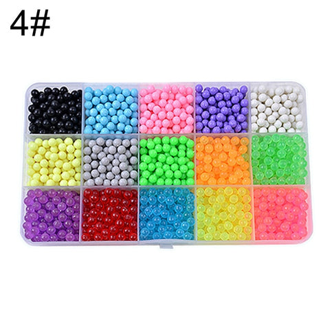 Kids Spell Replenish Fuse Beads Creative beads Molds Hand Making Educational Aqua Water Refill Spray Beads DIY Craft Toy Gift