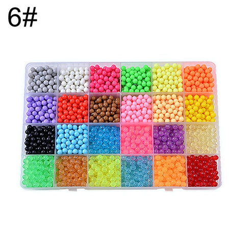 Kids Spell Replenish Fuse Beads Creative beads Molds Hand Making Educational Aqua Water Refill Spray Beads DIY Craft Toy Gift