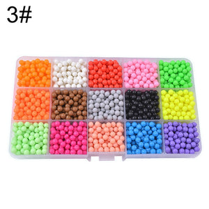 Kids Spell Replenish Fuse Beads Creative beads Molds Hand Making Educational Aqua Water Refill Spray Beads DIY Craft Toy Gift