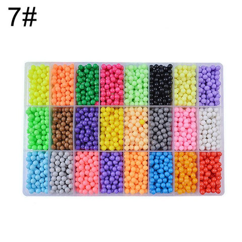 Kids Spell Replenish Fuse Beads Creative beads Molds Hand Making Educational Aqua Water Refill Spray Beads DIY Craft Toy Gift