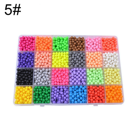 Kids Spell Replenish Fuse Beads Creative beads Molds Hand Making Educational Aqua Water Refill Spray Beads DIY Craft Toy Gift