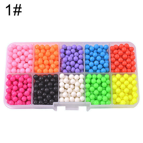 Kids Spell Replenish Fuse Beads Creative beads Molds Hand Making Educational Aqua Water Refill Spray Beads DIY Craft Toy Gift