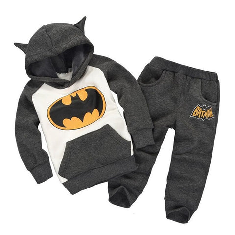 Kids Clothing Sets 2019 Spring Autumn Baby Clothes Sets Batman Hoodie+Pants 2Pcs Suits For Baby Boys Girls Clothes12 18 24 Month