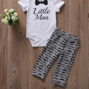 2017 Baby Clothing Sets 0-18M 3pcs Autumn Baby Boys Clothes SET Infant Baby Mini Tops T-shirt+Pants+hat 3pcs Outfits Set