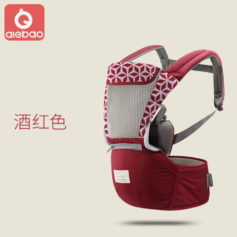 AIEBAO Ergonomic Baby Carrier Infant Kid Baby Hipseat Sling Front Facing Kangaroo Baby Wrap Carrier for Baby Travel 0-36 Months