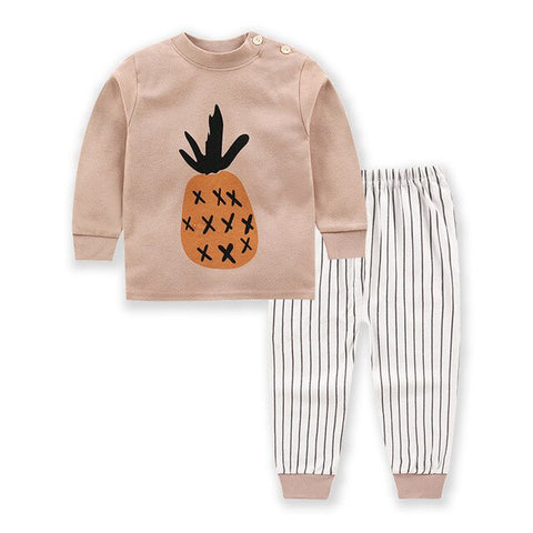 Baby Girls Clothing Set Children Set Autumn Girls Long Sleeve Clothes Cartoon T-Shirt and Pants for Kids Baby Cotton Suit