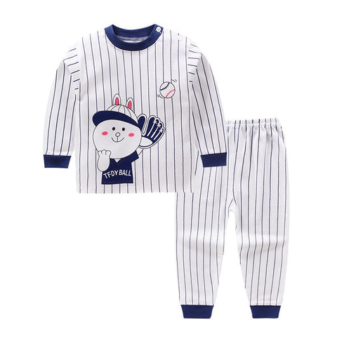 Baby Girls Clothing Set Children Set Autumn Girls Long Sleeve Clothes Cartoon T-Shirt and Pants for Kids Baby Cotton Suit