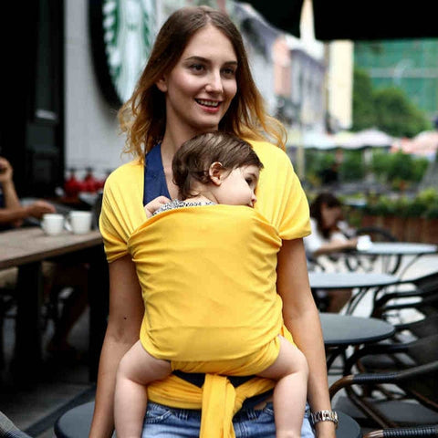 EGMAO Comfortable Fashion Infant Sling Soft Natural Wrap Baby Carrier Backpack 0-3 Yrs Breathable Cotton Hipseat Nursing Cover