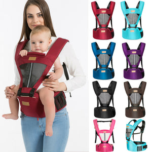 Hot Newborn Infant Baby Carrier Solid Breathable Ergonomic Adjustable Wrap Sling chest kangaroo Backpack 0-4 Years