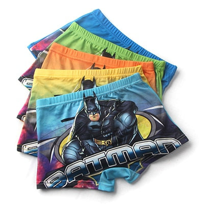Hot Marvel Kids Clothing Summer Cartoon sleeveless T-shirt Children Vest Spiderman Superman T shirts Panties Boxers Briefs set