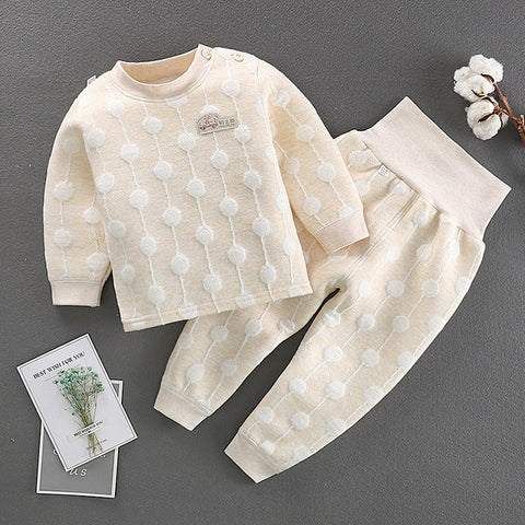 Baby T-shirt High Waist Pants Suit Autumn Winter Children Clothing Set Girls Clothes Casual Kids Long Sleeve Tops Tees Trousers