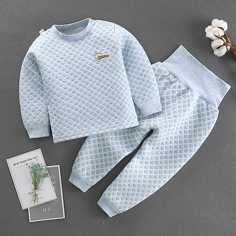 Baby T-shirt High Waist Pants Suit Autumn Winter Children Clothing Set Girls Clothes Casual Kids Long Sleeve Tops Tees Trousers