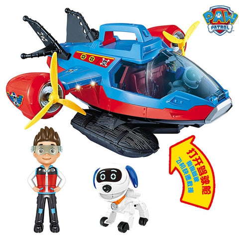 Paw Patrol Dog Toy set Toys Air patrol Aircraft Boat Bus Toy dog Ryder Captain Robot Dog Action Figures Toy for Children Gift