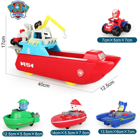 Paw Patrol Dog Toy set Toys Air patrol Aircraft Boat Bus Toy dog Ryder Captain Robot Dog Action Figures Toy for Children Gift