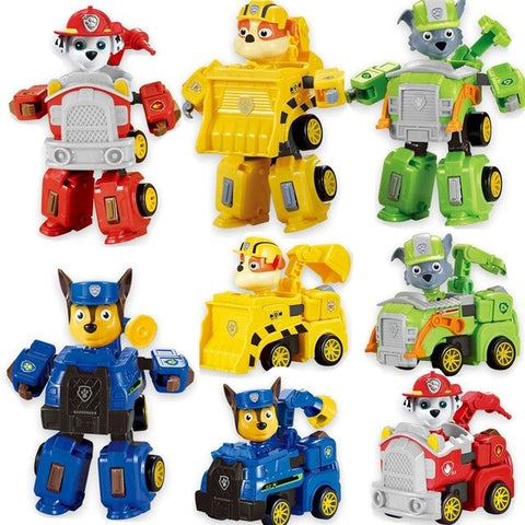 Paw Patrol Dog Toy set Toys Air patrol Aircraft Boat Bus Toy dog Ryder Captain Robot Dog Action Figures Toy for Children Gift