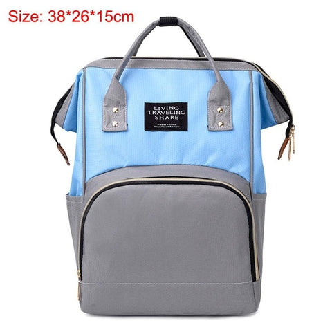 41color Mummy Backpack Zipper Large Capacity Travel Maternity Bag Diaper Baby Bag Multifunctional Nursing Bag Backpack Baby Care