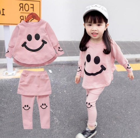 New Summer Kids Clothes Set Girls Clothing Sets Children Printing T-shirt+Pants Suits Baby Girl Clothes Children clothing