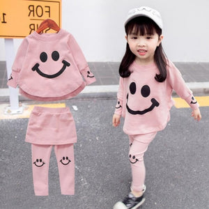 New Summer Kids Clothes Set Girls Clothing Sets Children Printing T-shirt+Pants Suits Baby Girl Clothes Children clothing