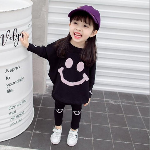 New Summer Kids Clothes Set Girls Clothing Sets Children Printing T-shirt+Pants Suits Baby Girl Clothes Children clothing