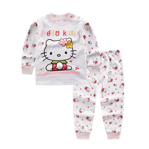 0-2year baby clothes set Winter cotton Newborn Baby boys girls Clothes 2PCS Mickey baby pajamas Unisex kids Clothing Sets