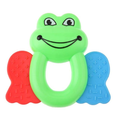 0-12M Cute Baby Early Educational Rattle Music Teeth Rubber Comfort Hand Rattle Music Sound Appease Toys Random Color Ship