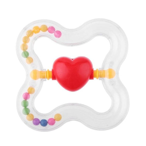 0-12M Cute Baby Early Educational Rattle Music Teeth Rubber Comfort Hand Rattle Music Sound Appease Toys Random Color Ship