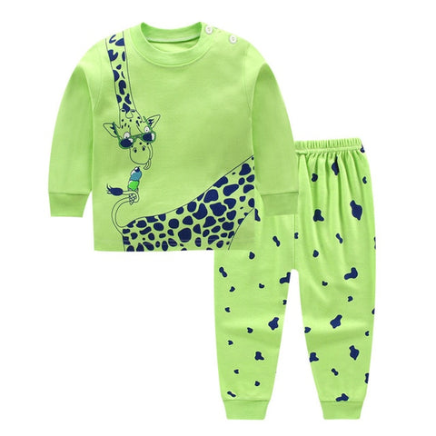 0-2year baby clothes set Winter cotton Newborn Baby boys girls Clothes 2PCS Mickey baby pajamas Unisex kids Clothing Sets