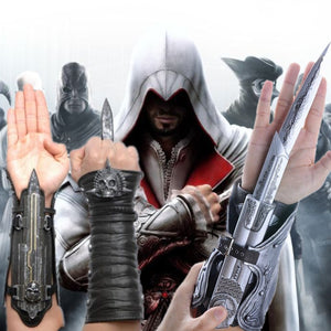 Toys Model Game Assassin Creed Ezio Brotherhood SYNDICATE LAMA Flag Pirate Hidden Blade Replica Toys  Model 1:1 Pirate