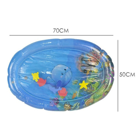 Inflatable Infants Tummy Time Activity Mat Baby Play Water Mat Toys for Kids Mat Summer Swimming Beach Pool Game Baby Gyms Mat