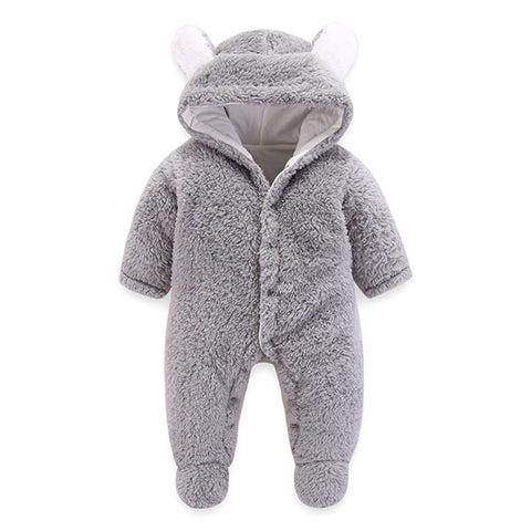 Baby Rompers Newborn Baby Girl Clothes Set Cute 3D Bear Ear Jumpsuit Baby Boy Clothes Set Rompers Warm Baby Clothing Set