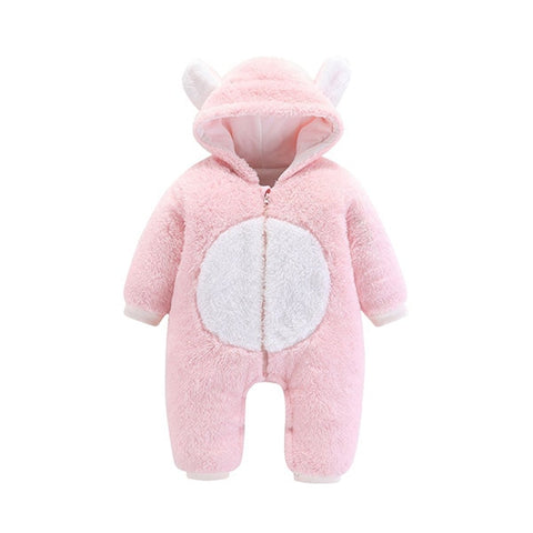 Baby Rompers Newborn Baby Girl Clothes Set Cute 3D Bear Ear Jumpsuit Baby Boy Clothes Set Rompers Warm Baby Clothing Set