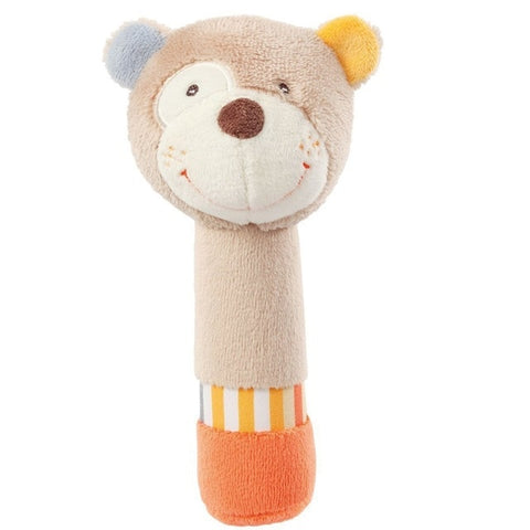 High Quality Safety Plush PP Cotton Baby Lathe Hanging Ring Animal Rattle Crib Hanging Baby Stroller Toys Teethers Stuffed Doll