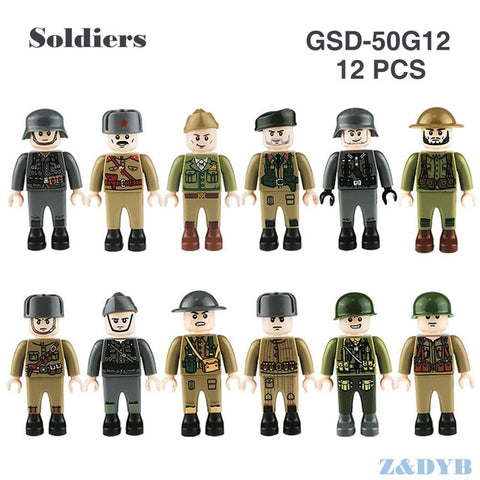 Military Sets WW2 Soldiers Army Accessories USA Weapons Guns Figures Soviet Model Building block brick Legoed Children Gift Toy