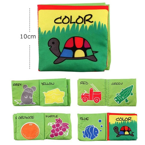 Baby Toys Infant Baby Book Early Development Cloth Books For Kids Learning Education Activity Books Animal Tails Dinosaur SZ04