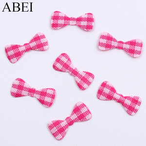 500pcs Cartoon Lovely Baby Clothing Shoes Bow Pads Accessory Mini Fabric Flower Bow Patch for Scrapbook Cards Decoration