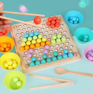 Beads Game Montessori Early Childhood Children Wooden Clip Ball Puzzle Parent-child Interactive Toy Children Gift Education Gift