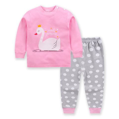 Children Clothing Sets 2019 Autumn Winter 2pcs Set Christmas Outfits 0-6 Year Kids Clothes Toddler Baby Girls Boys Cartoon Sets