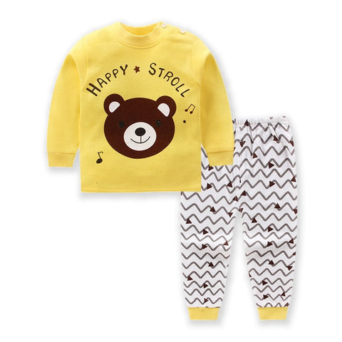 Children Clothing Sets 2019 Autumn Winter 2pcs Set Christmas Outfits 0-6 Year Kids Clothes Toddler Baby Girls Boys Cartoon Sets