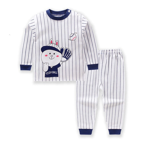 Children Clothing Sets 2019 Autumn Winter 2pcs Set Christmas Outfits 0-6 Year Kids Clothes Toddler Baby Girls Boys Cartoon Sets