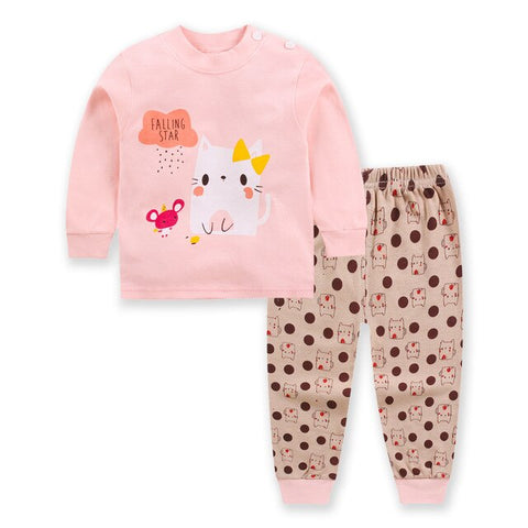 Children Clothing Sets 2019 Autumn Winter 2pcs Set Christmas Outfits 0-6 Year Kids Clothes Toddler Baby Girls Boys Cartoon Sets