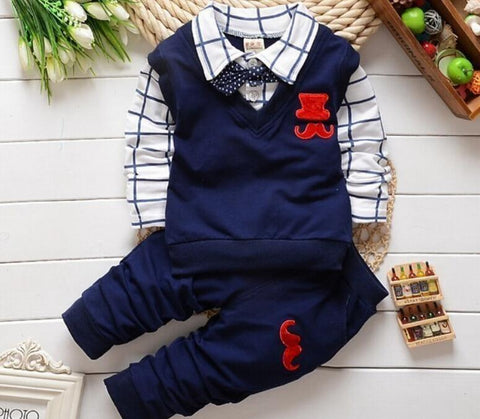 Spring Autumn Baby Boy Clothing Sets Kids Clothes Set Boys Cotton Long Sleeve t-shirts+pants Sports Suit Kids Tracksuit